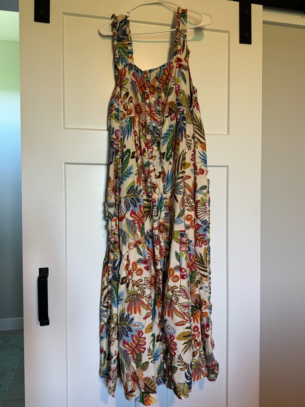 Floral Multicolor Sleeveless Maxi Dress